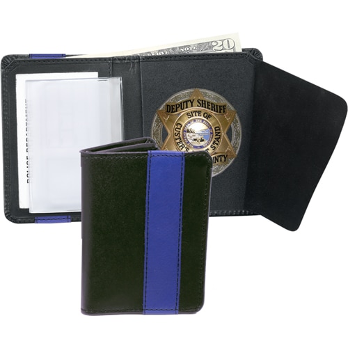 Strong Blue Line Deluxe Hidden Badge Wallet Cut 1114 Show your pride and  support for the law enforcement brotherhood with our new Blue Line Strong  series of wallets and badge cases. The